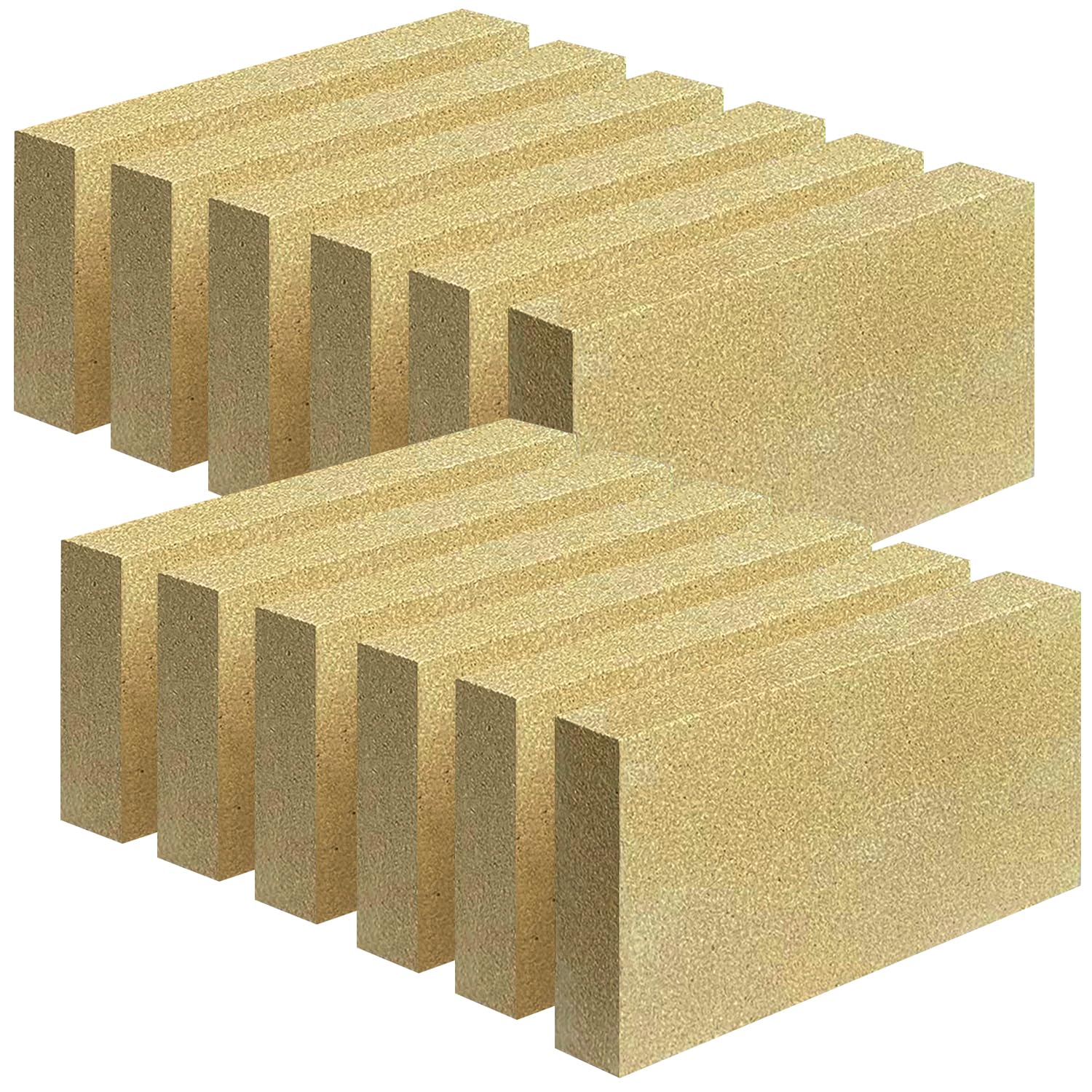 YANRUIPRO fire bricks front view illustrating sturdy heat resistance.