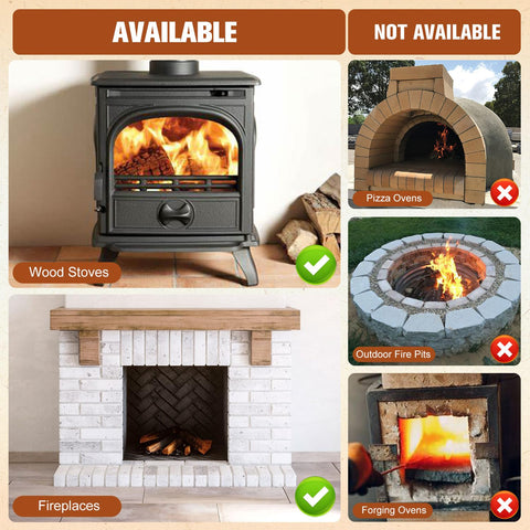 YANRUIPRO fire bricks pack 12 label, ideal for replacement and consistent sizing.