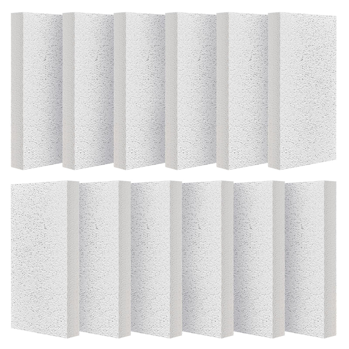 YANRUIPRO fire bricks for wood stove with white insulated blocks ready for heat retention