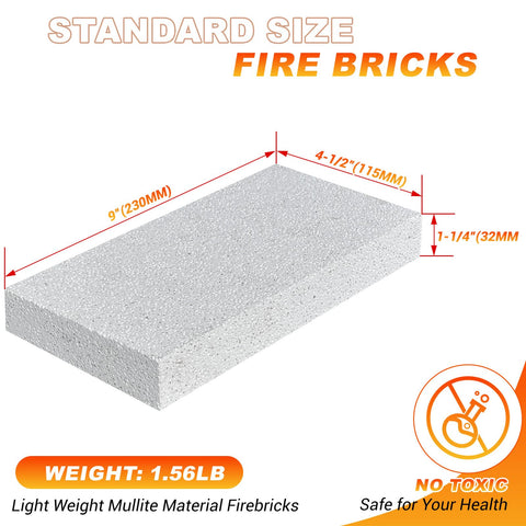 Close-up of YANRUIPRO wood stove bricks showing uniform color and snug fit