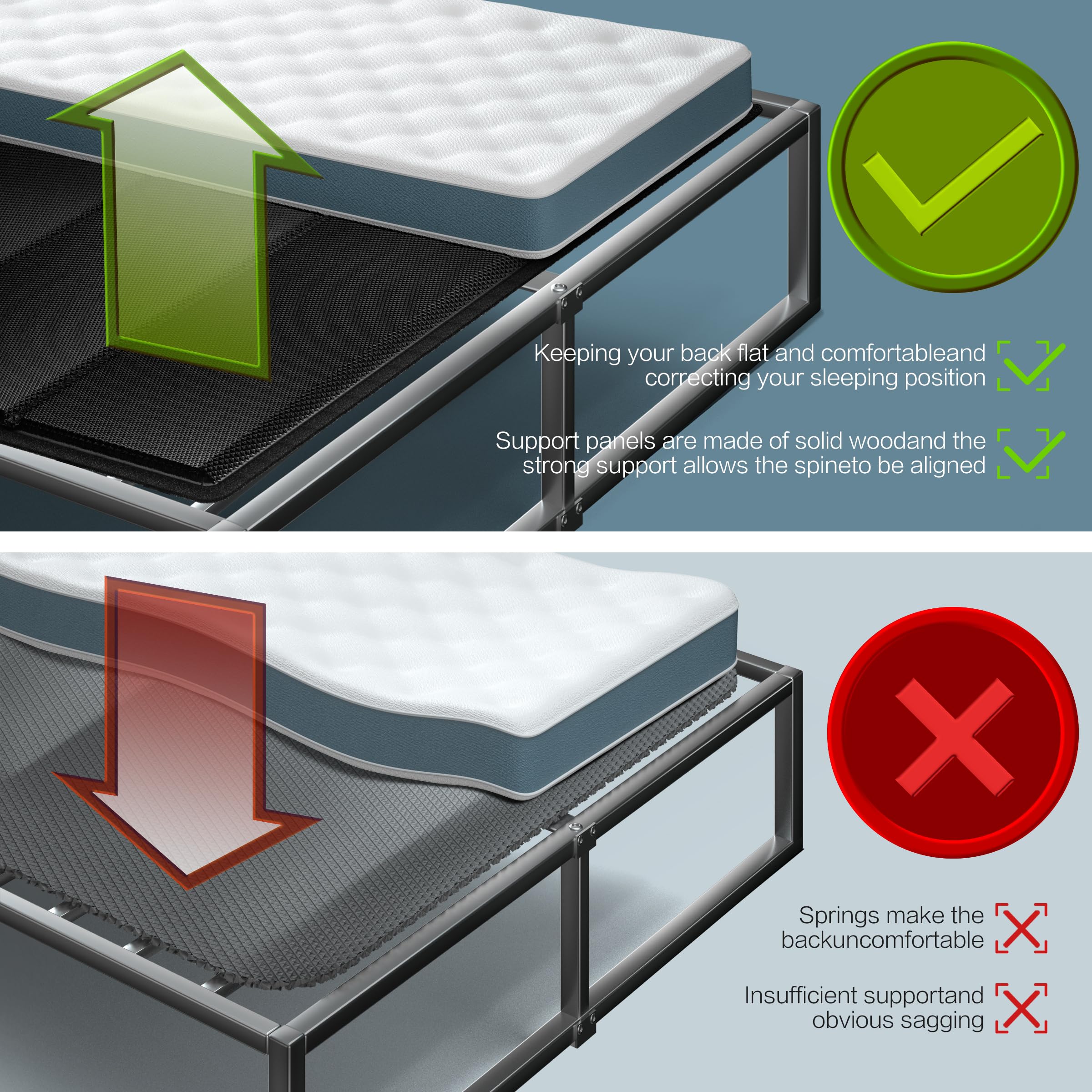 Yarfyk bunkie board supports kids' beds and bunks securely.