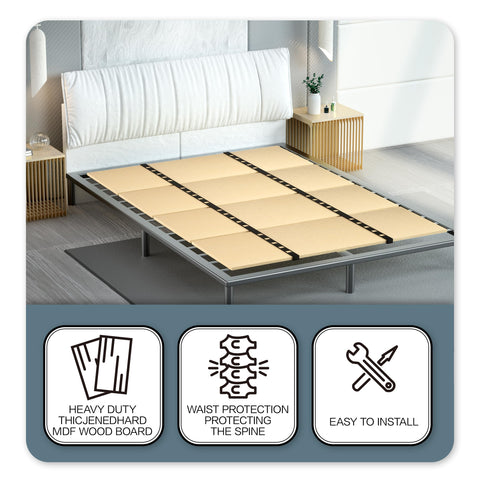 Yarfyk low-profile bed board providing firm feel without bulk