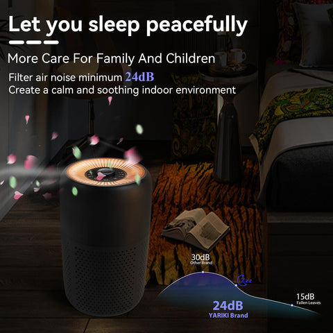 YARIKI P60 aroma groove shown for fragrance while purifying air.