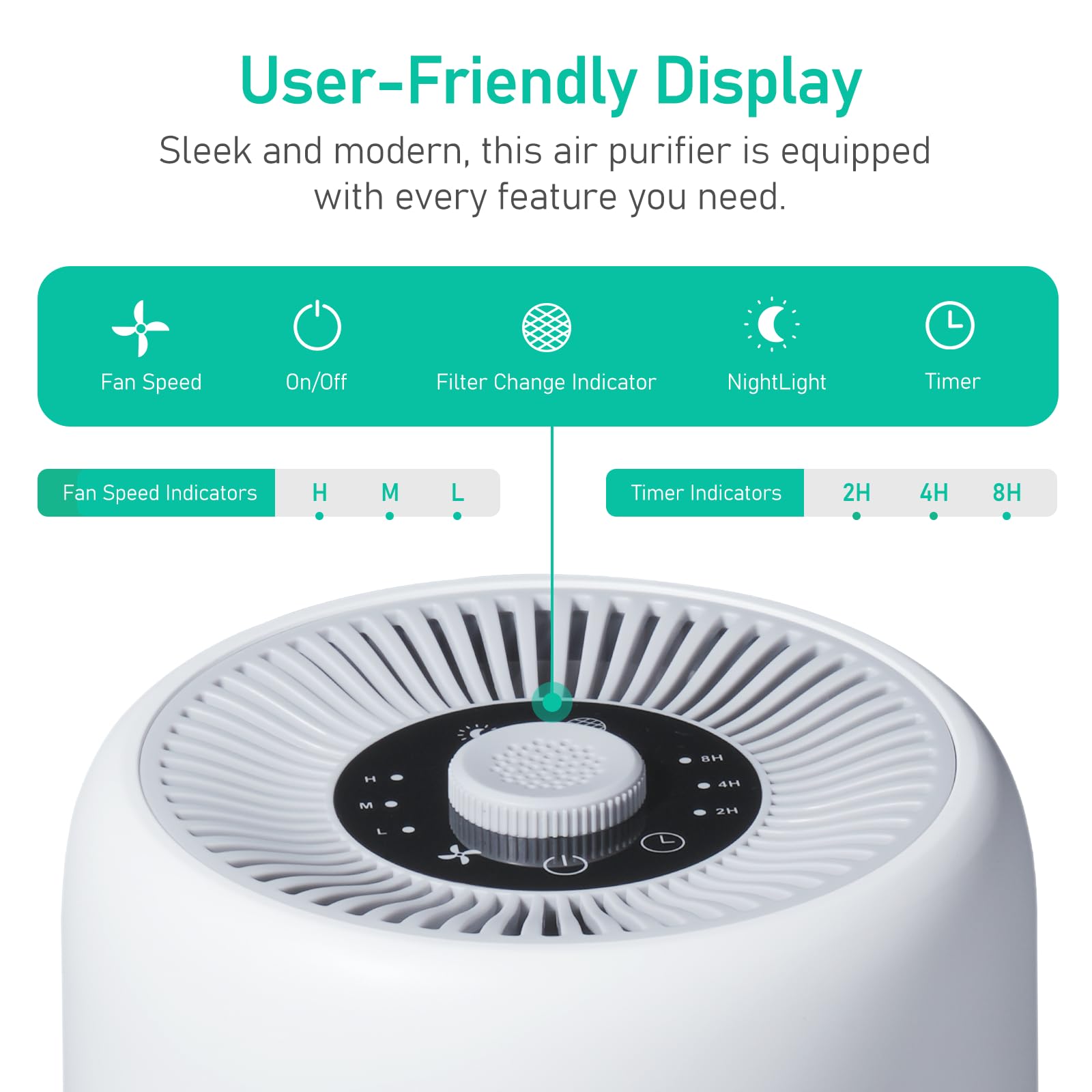 YARIKI P60 shows official replacement filter reminders and options