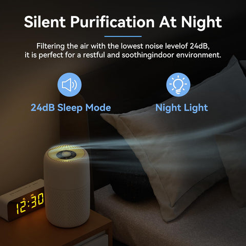 YARIKI P60 operates quietly for peaceful sleep and study