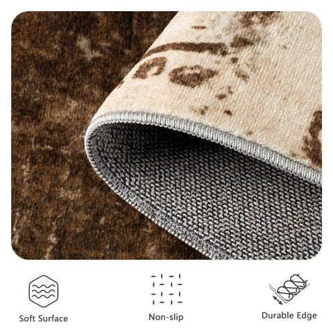 Yarooge machine-washable rug makes quick cleaning practical for busy homes.