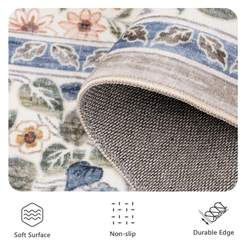 Yarooge living room area rug creates cozy ambiance and easy flooring transitions.