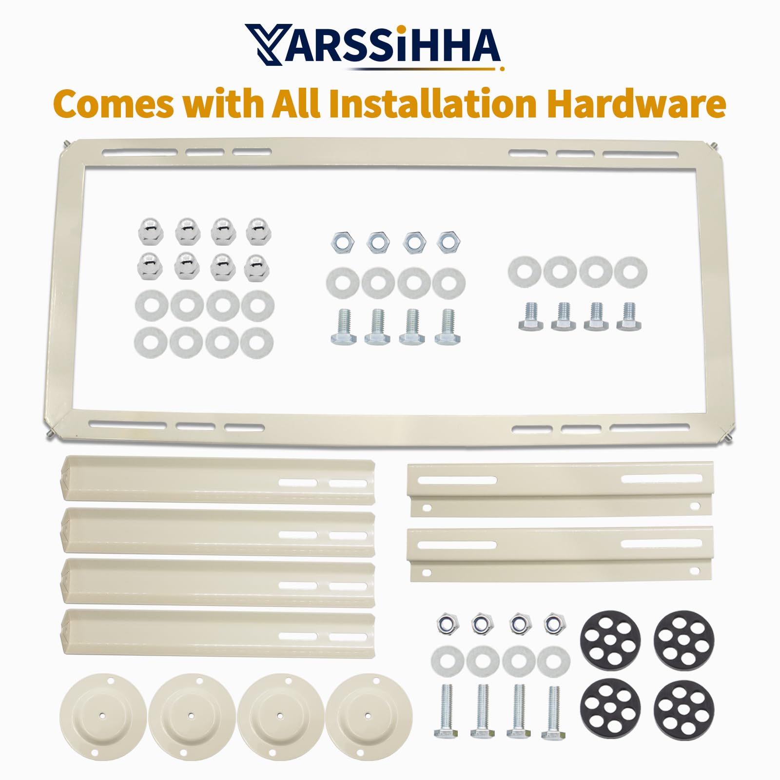 Yarssihha mini split stand easy assembly with included hardware.