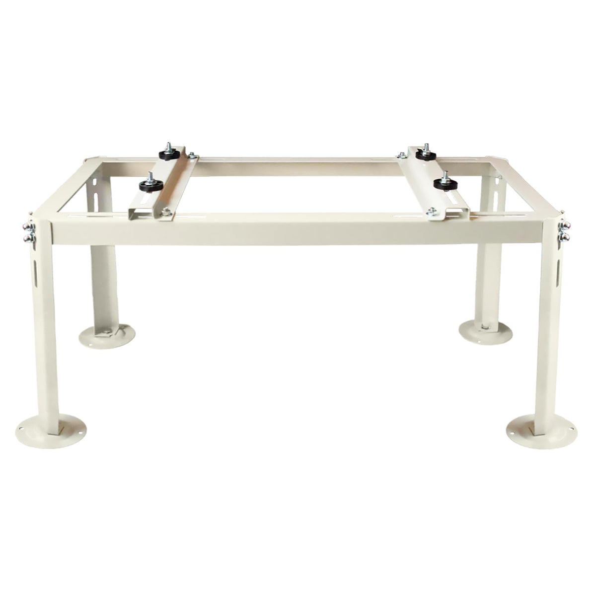 Yarssihha mini split stand front view with sturdy steel construction elevating outdoor unit.