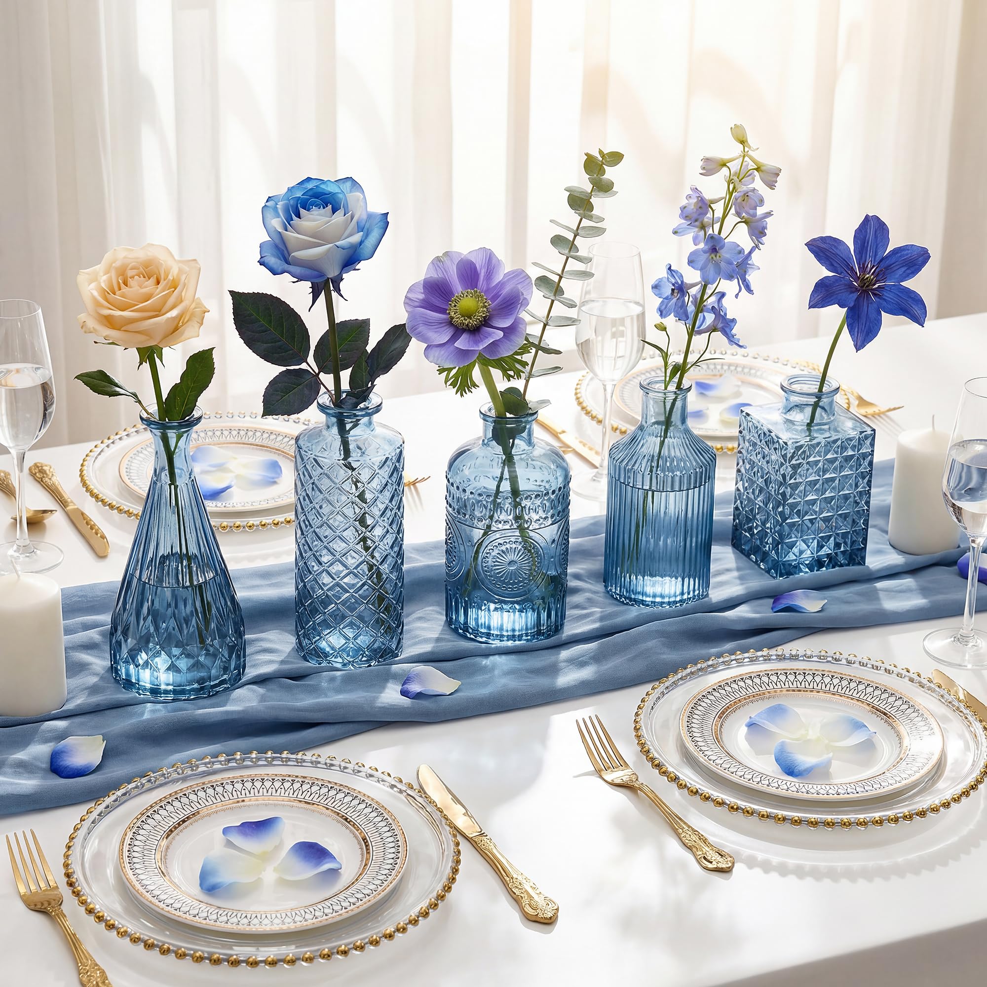 Yasali decorative mini bud vases add home decor accents