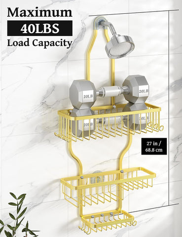 Anti-slip top with suction cup and wall fixings provides stable mounting for YASONIC caddy.