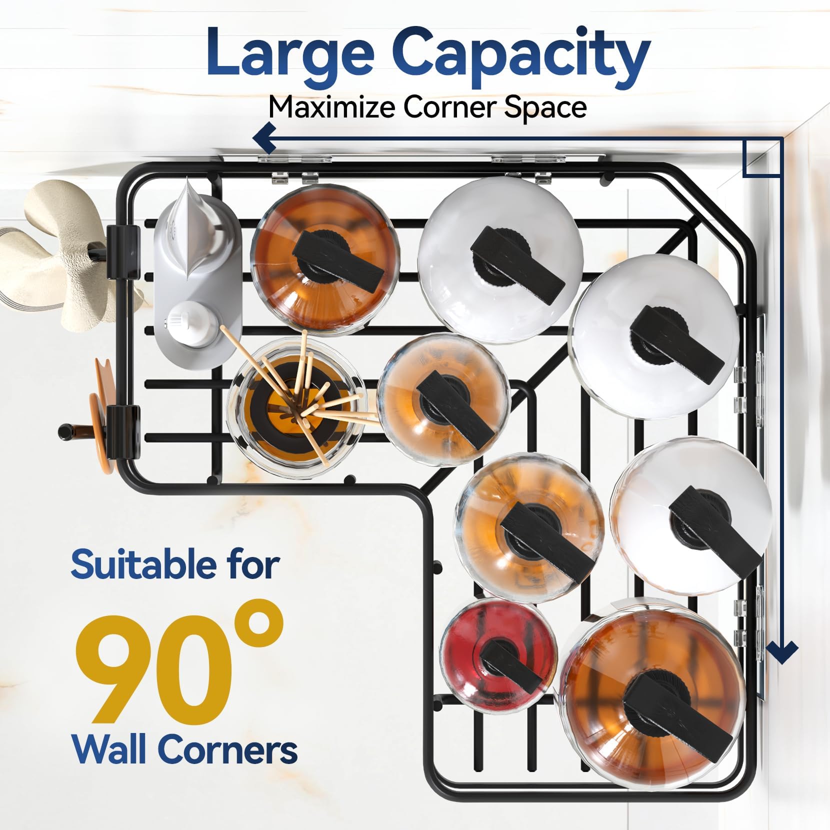 YASONIC corner shower caddy soap dishes keep bars dry and accessible after use