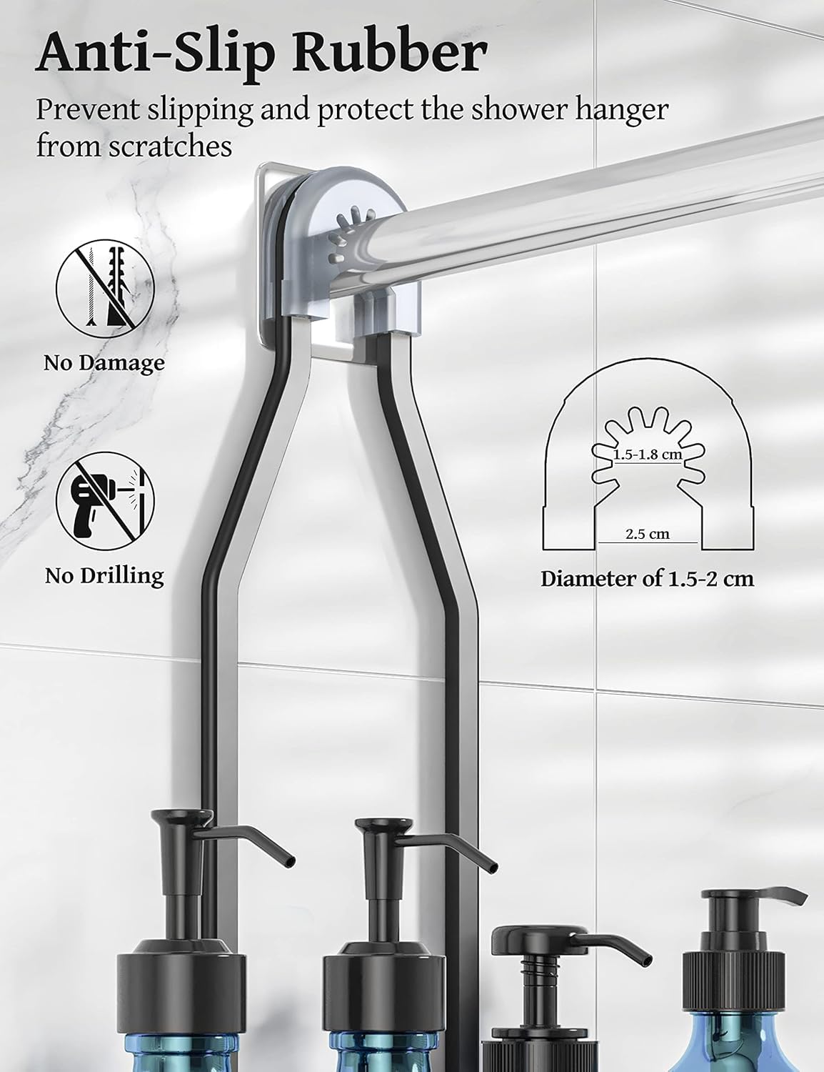 YASONIC lightweight, waterproof bathroom organizer for modern spaces.