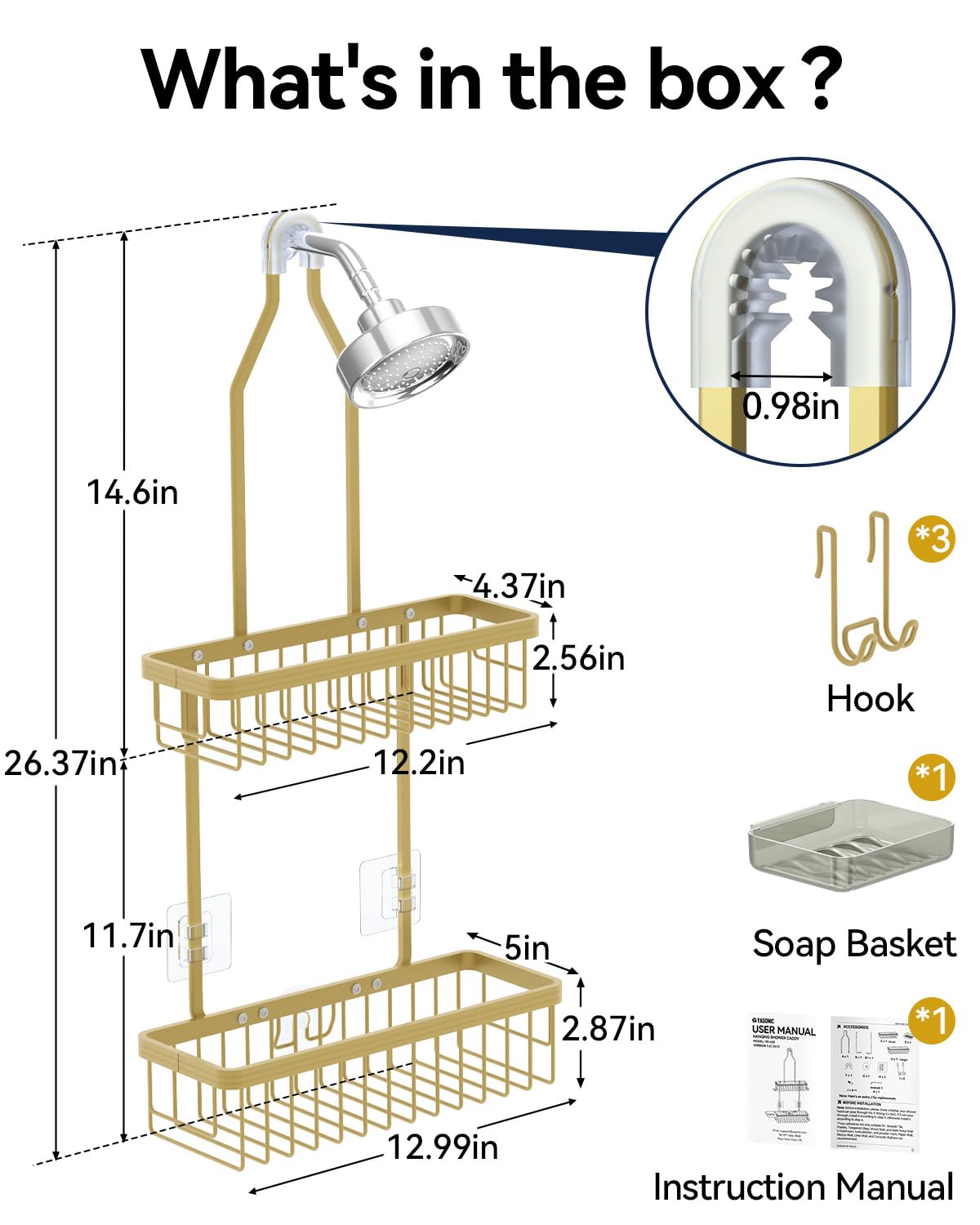 YASONIC aluminum construction delivering rust resistant durability for long lasting storage