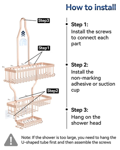 YASONIC no-drill installation fits most walls with suction and adhesive.
