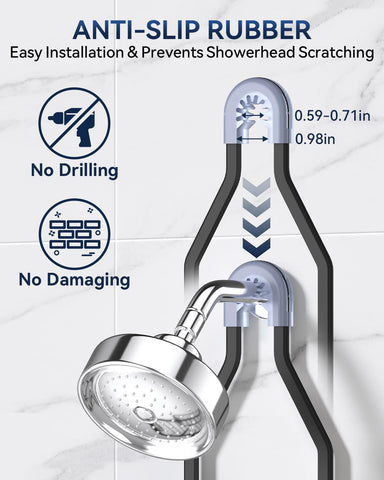 No-drill installation shown, ideal for renters and quick setup.