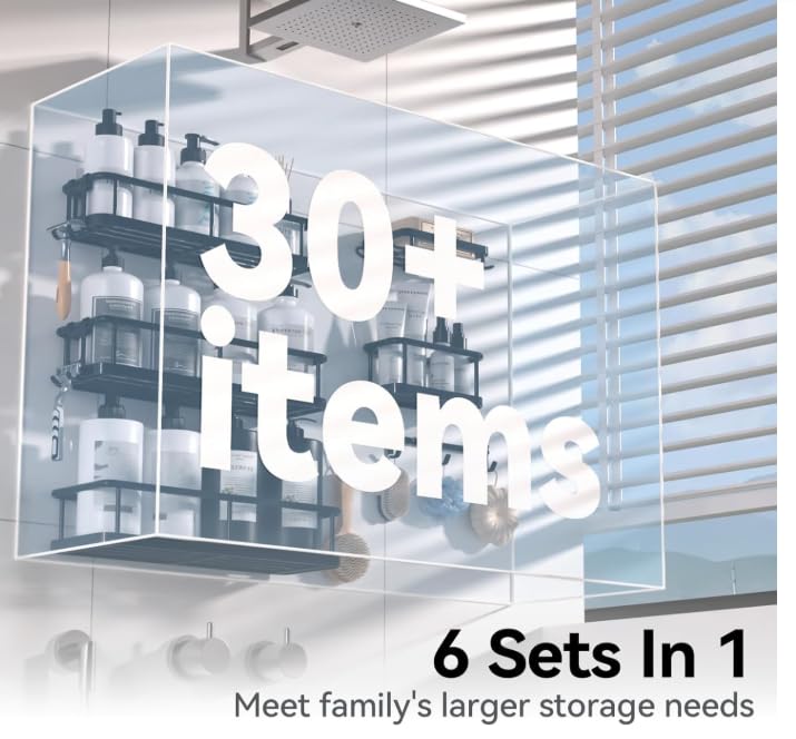 Flexible organizer moves across rooms, from shower to kitchen, RV ready.