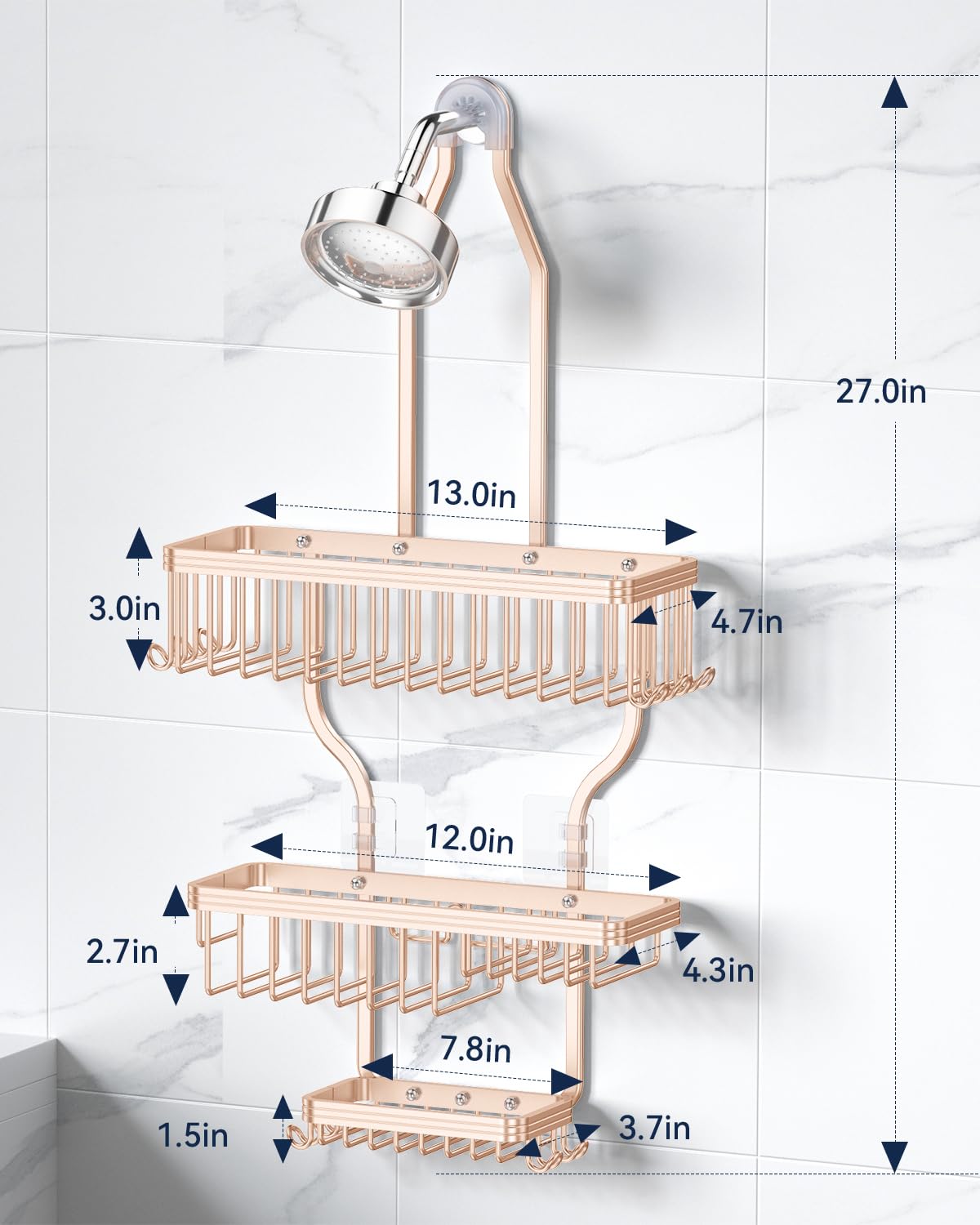 YASONIC open bottom drains water quickly for a fresh bathroom.