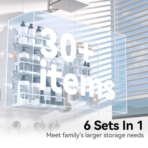 YASONIC rustproof shelves provide long-lasting stability in your shower.