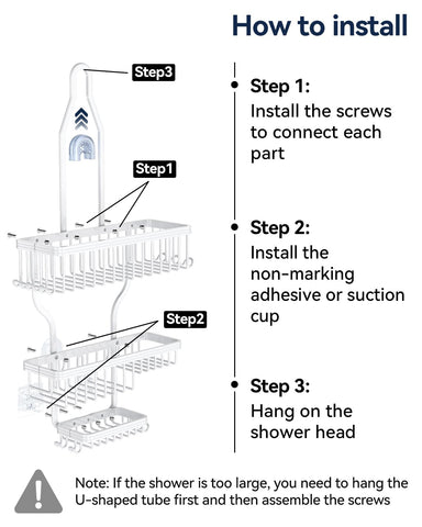 YASONIC sturdy aluminum construction resists corrosion in wet bathrooms