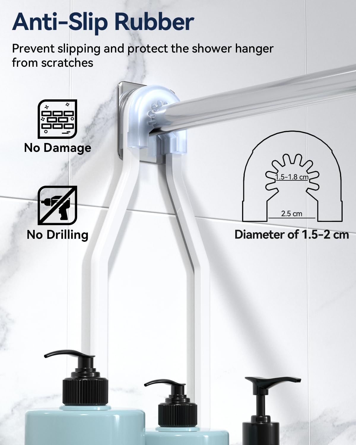 YASONIC suction cup and adhesive wall mount enables stable installation