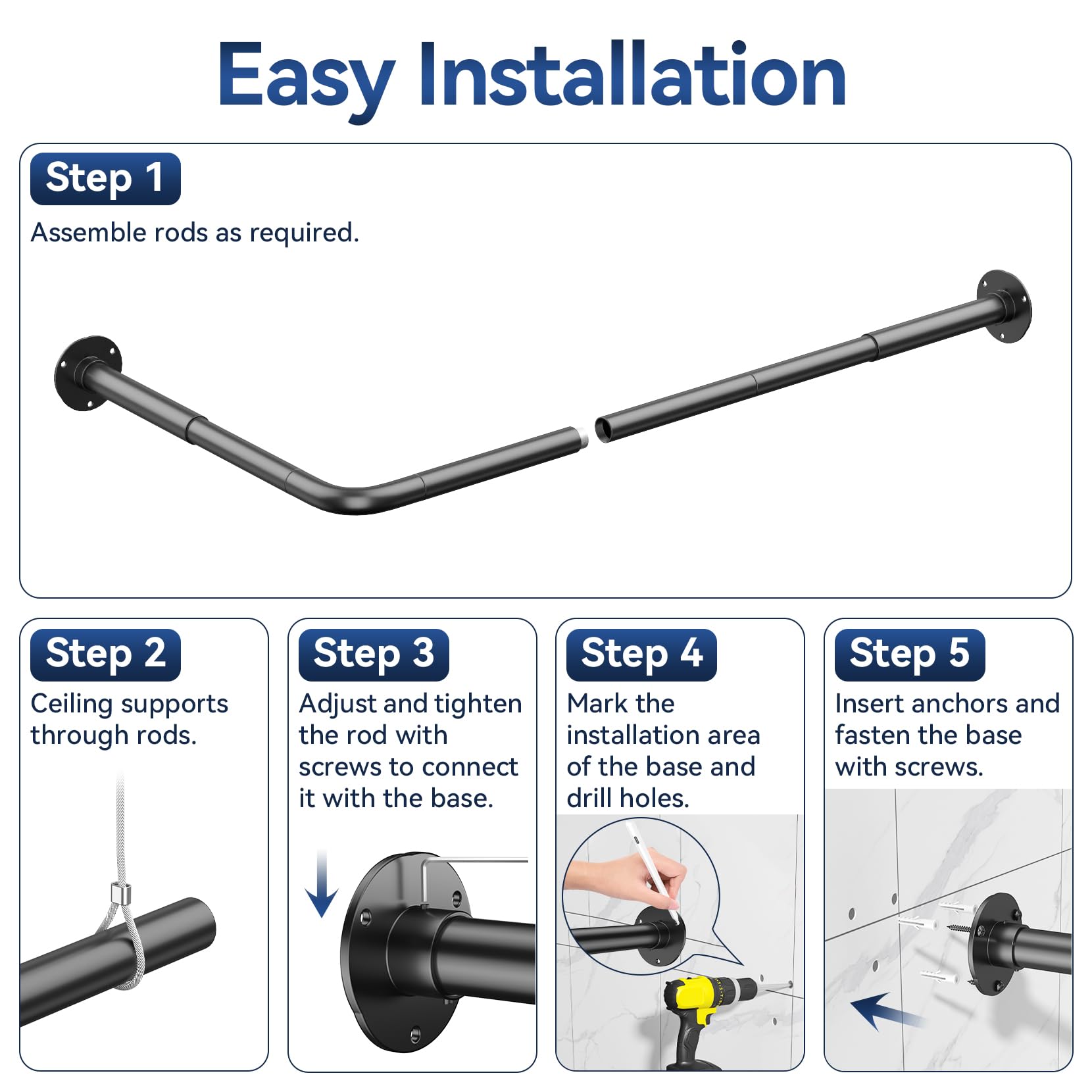 YASONIC 1-inch diameter tube provides sturdy construction.