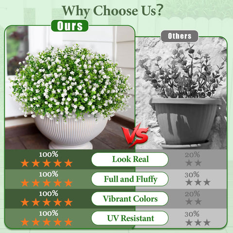 Yastouay green outdoor bundles provide vibrant maintenance-free greenery.