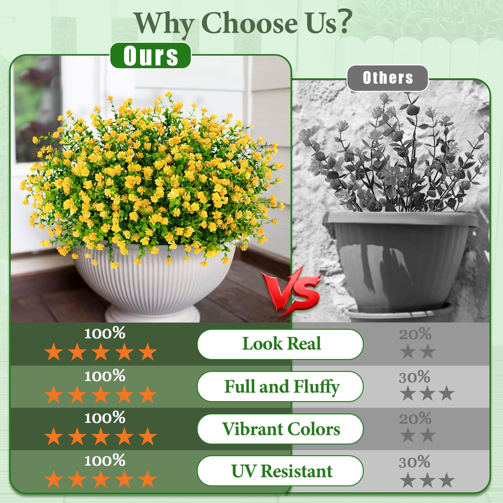 Yastouay UV-resistant blooms retain color under sun.