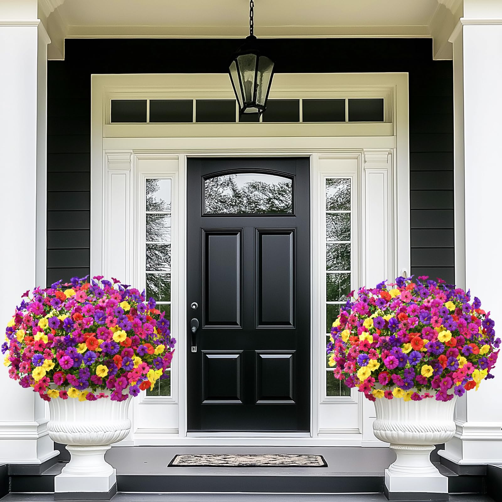 Yastouay weather-resistant artificial flowers endure wind and weather without fading.
