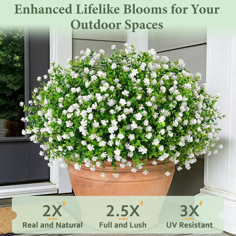 Yastouay yellow outdoor bundles brighten porches with fade-resistant blooms.