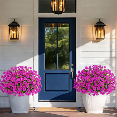 Yastouay yellow artificial flowers brighten patios with cheerful vibes.