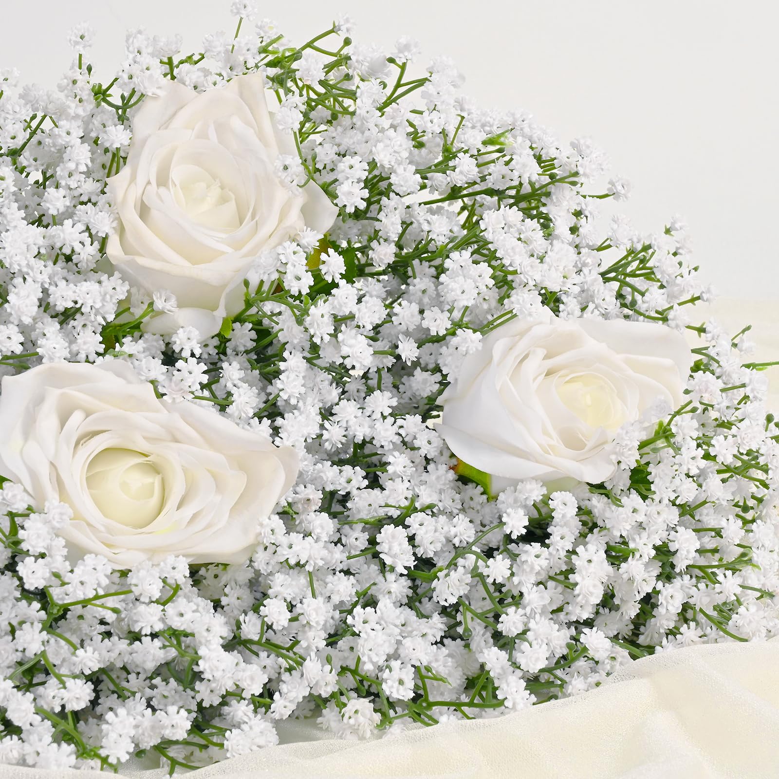 Yastouay Baby's Breath 60 stems white wedding centerpiece display