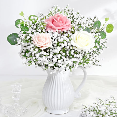 Yastouay Baby's Breath wedding arrangement ideas and inspiration