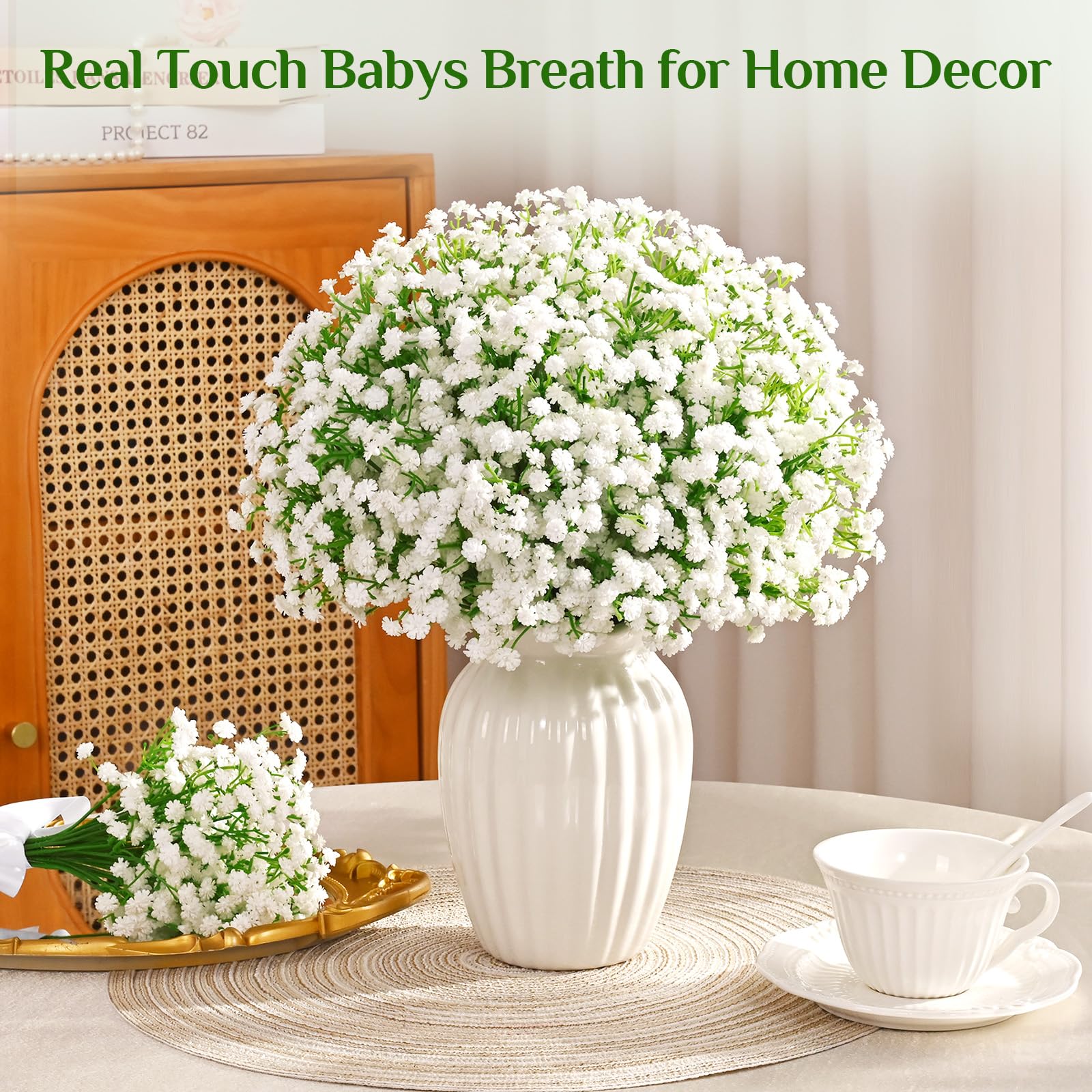 Yastouay Babys Breath bulk pack 50pcs for party decor