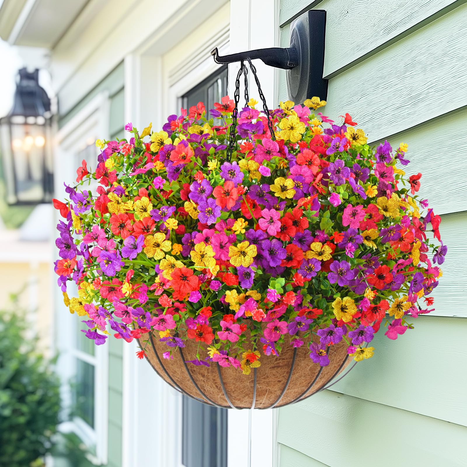 Yastouay colorful artificial arrangement versatile for planters and boxes