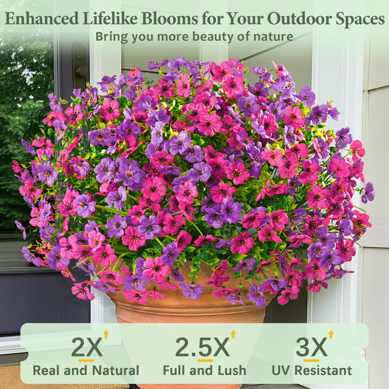 Yastouay fake flowers brighten windowsills with year-round beauty and minimal maintenance