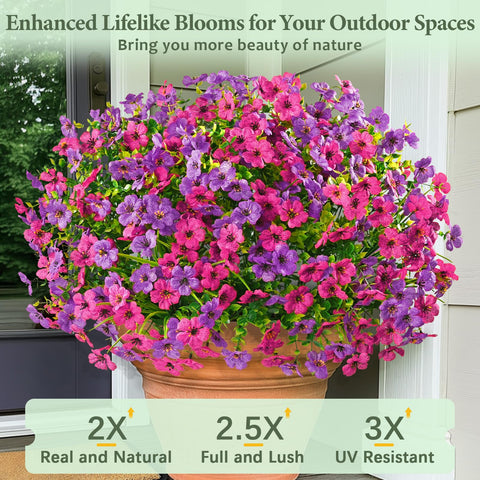 Yastouay fake flowers brighten windowsills with year-round beauty and minimal maintenance