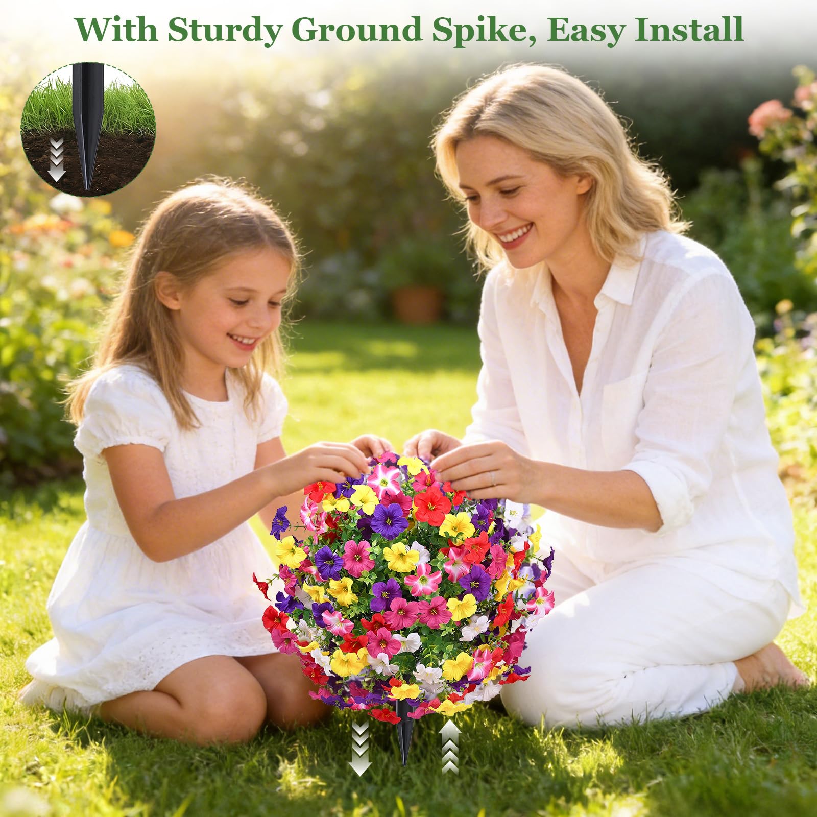 Yastouay front porch display brightens curb appeal with maintenance-free charm
