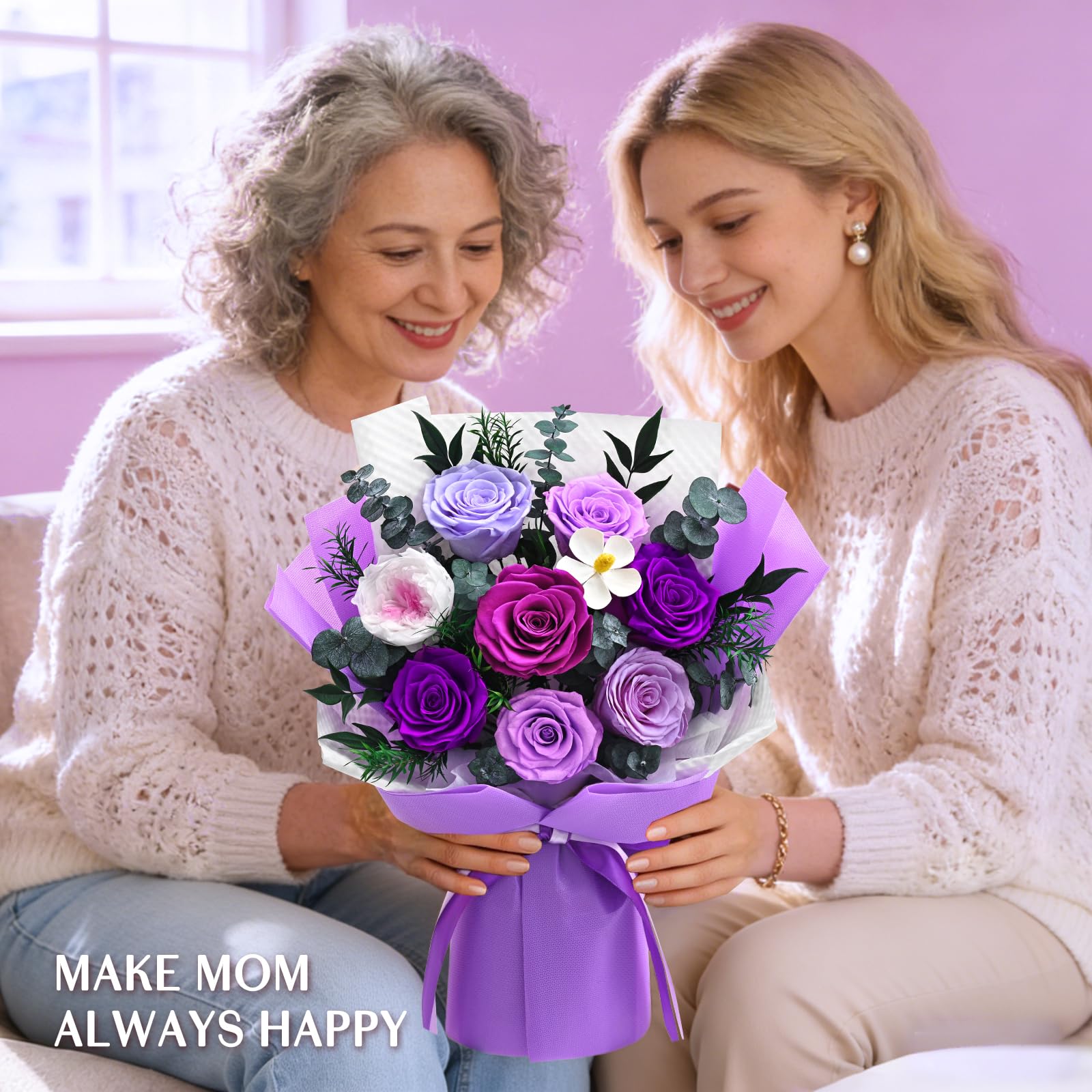 Gift box with Yastouay Forever Roses ready to gift