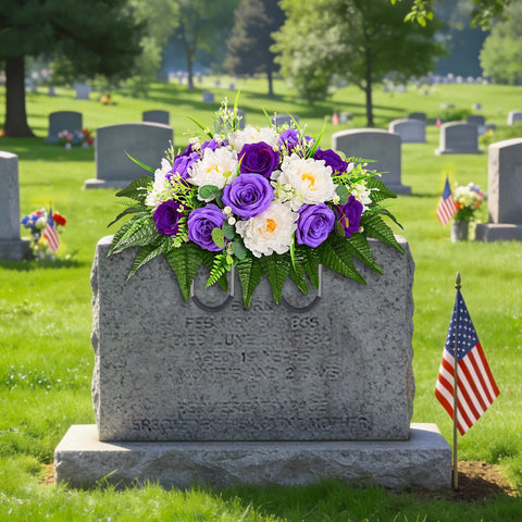 Yastouay headstone set-up requires no tools for quick installation.