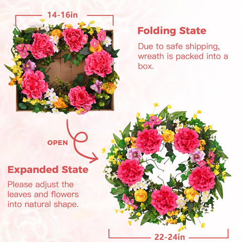 Yastouay wreath suitable for indoor and outdoor display