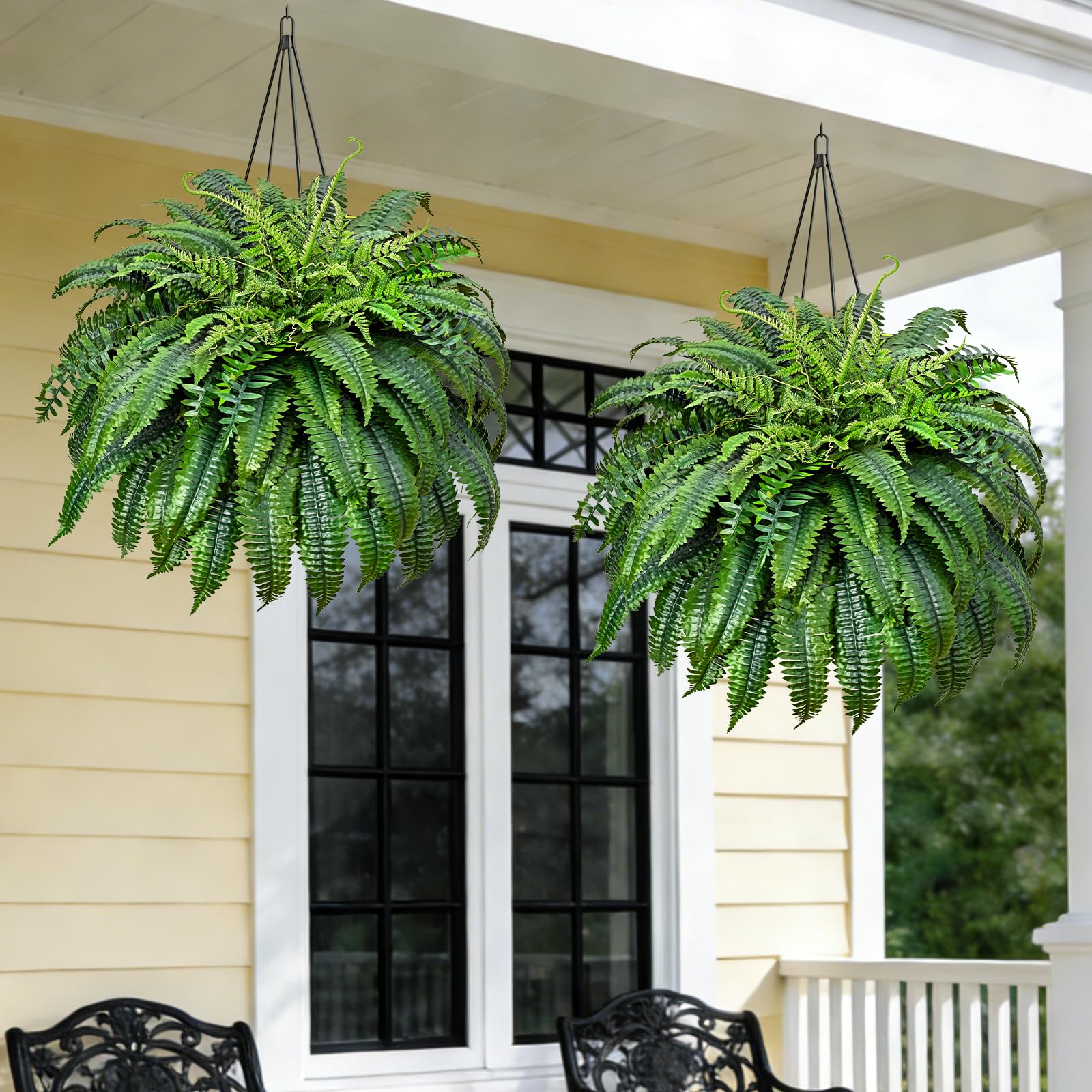 Yastouay maintenance-free fern set—no watering or pruning required for effortless year-round decor