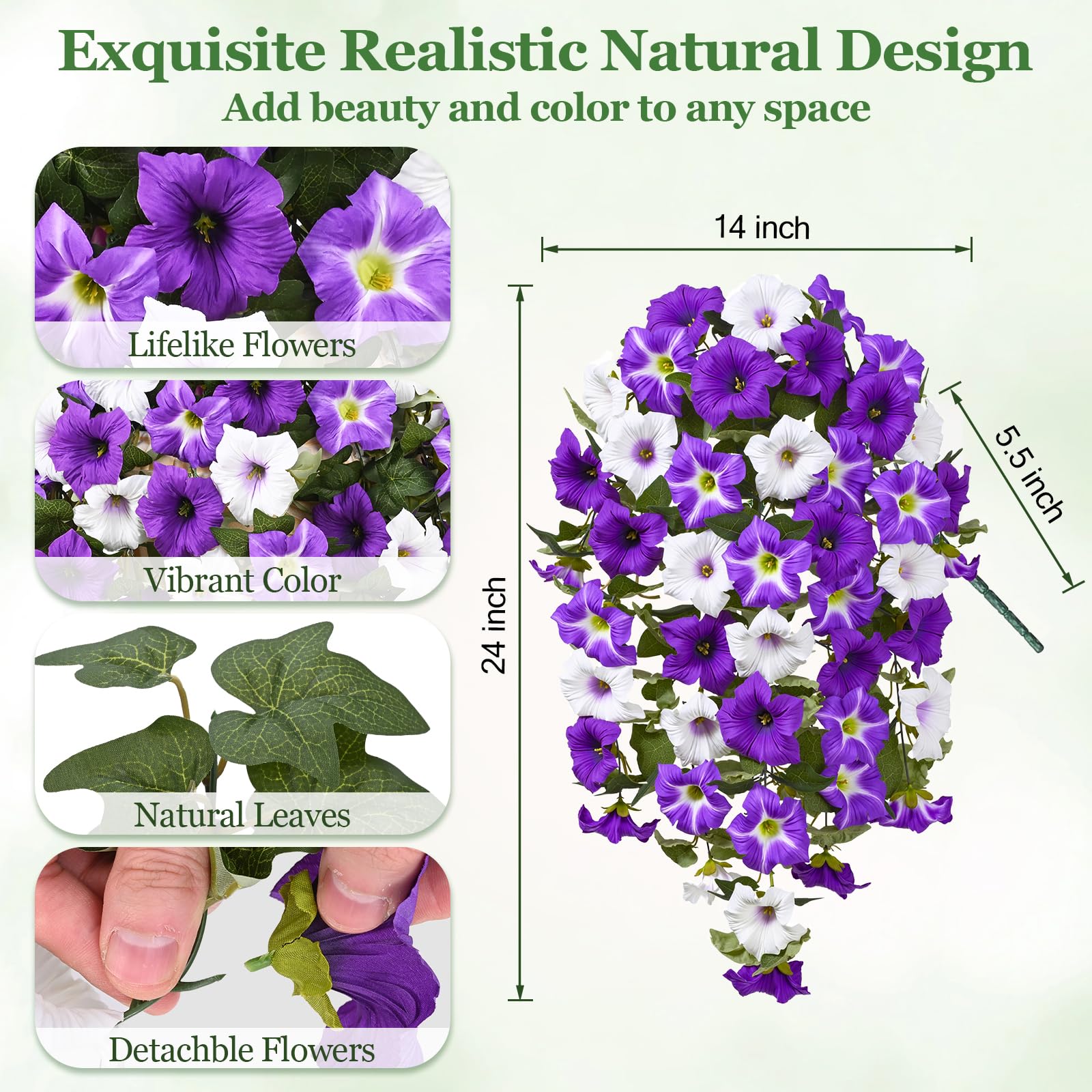 Yastouay petunias garden decor simplicity and easy maintenance.