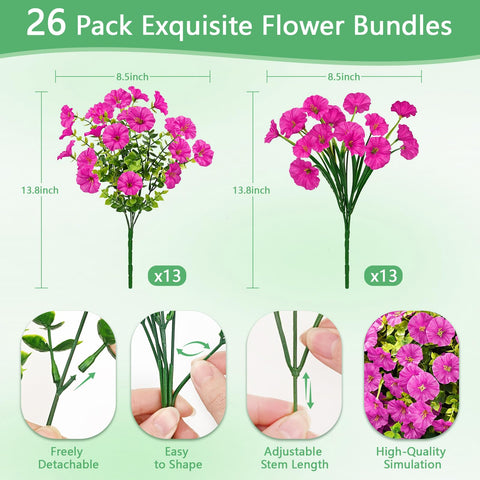 Yastouay porch arrangements with flexible stems stay neat and easy to shape.