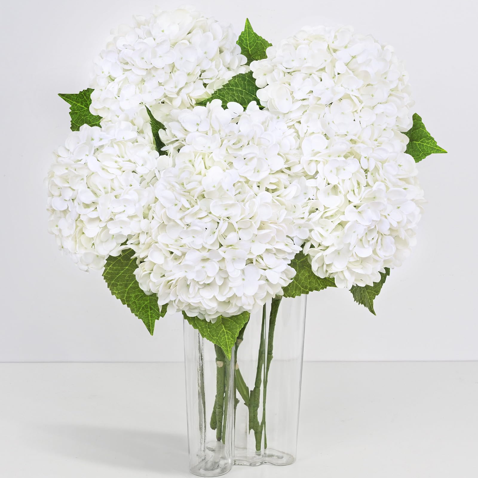 Yastouay Real Touch Hydrangea 21-inch bloom for lifelike home decor.