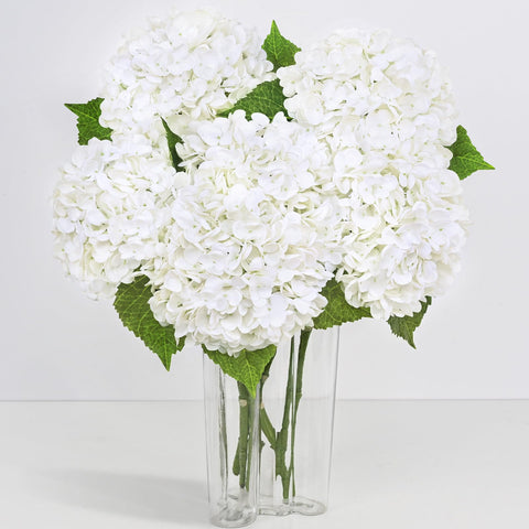 Yastouay Real Touch Hydrangea 21-inch bloom for lifelike home decor.