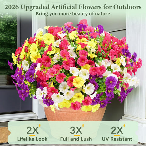 Yastouay realistic-detail flower cluster adds natural look