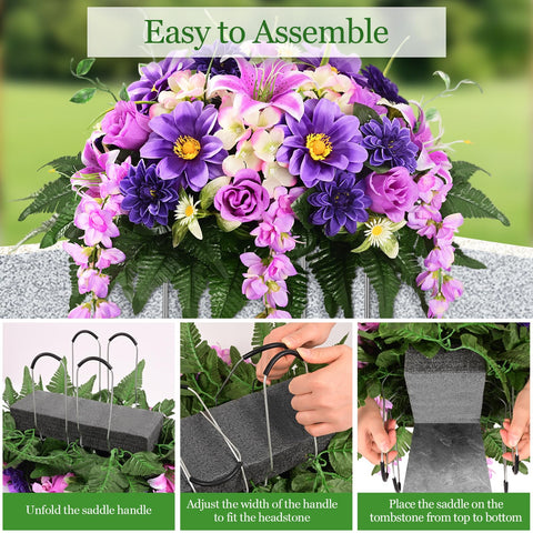 Yastouay realistic grave decor enhances memorial displays with lasting beauty.