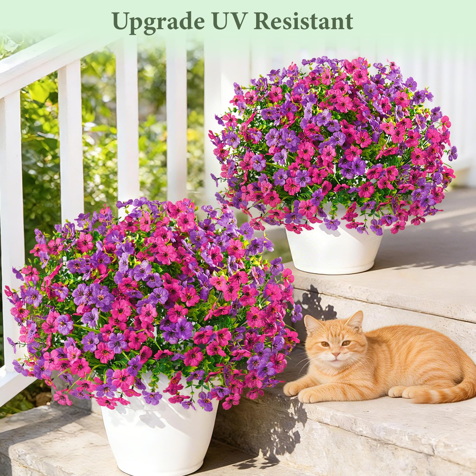 Yastouay silk flowers are durable for long-lasting garden displays