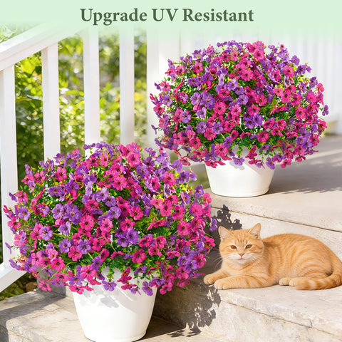 Yastouay silk flowers are durable for long-lasting garden displays